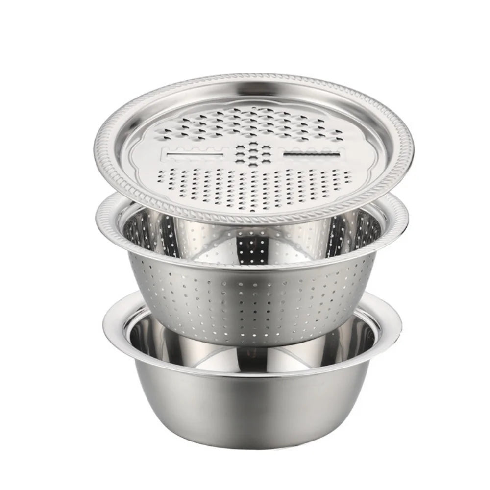 Stainless Steel Mandoline Slicer & Grater Set