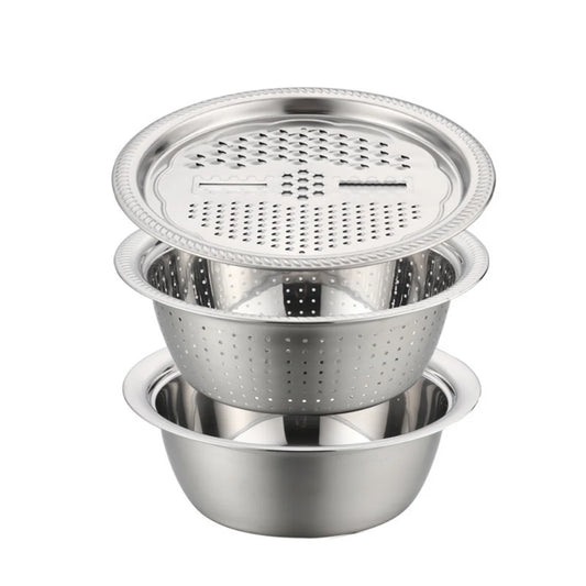 Stainless Steel Mandoline Slicer & Grater Set