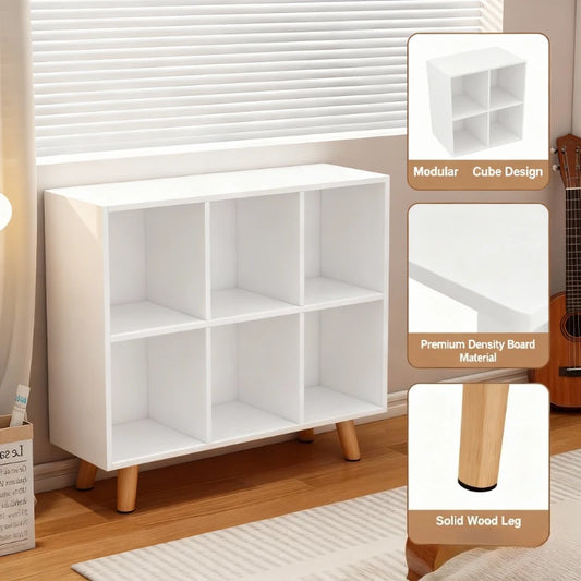 Multi-Tier Wooden Bookcase