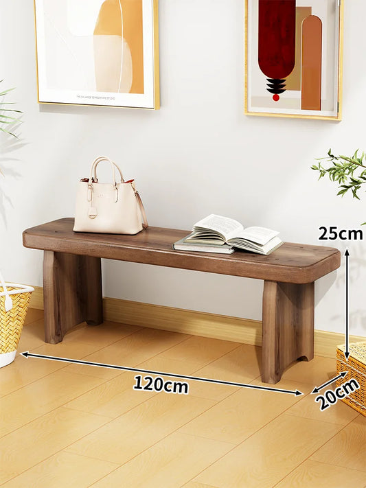 Solid Wood Entryway Bench