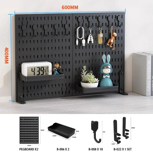 Desktop Pegboard Storage Organizer Kit