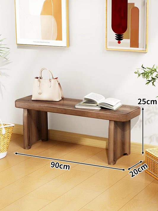 Solid Wood Entryway Bench