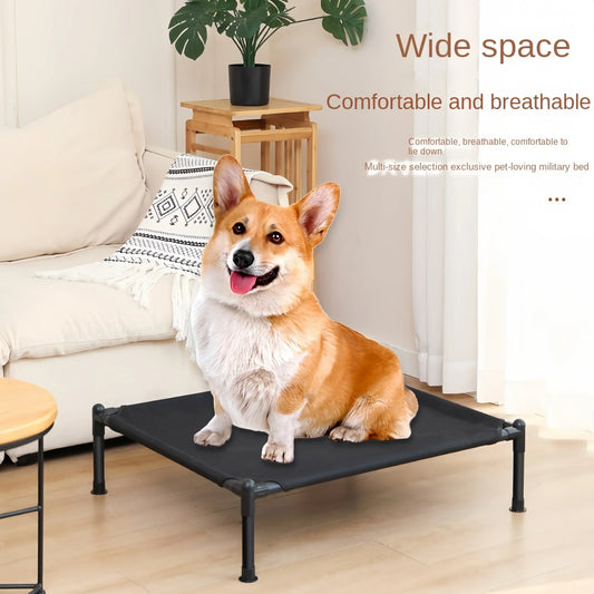 Elevated Folding Pet Bed for Dogs & Cats