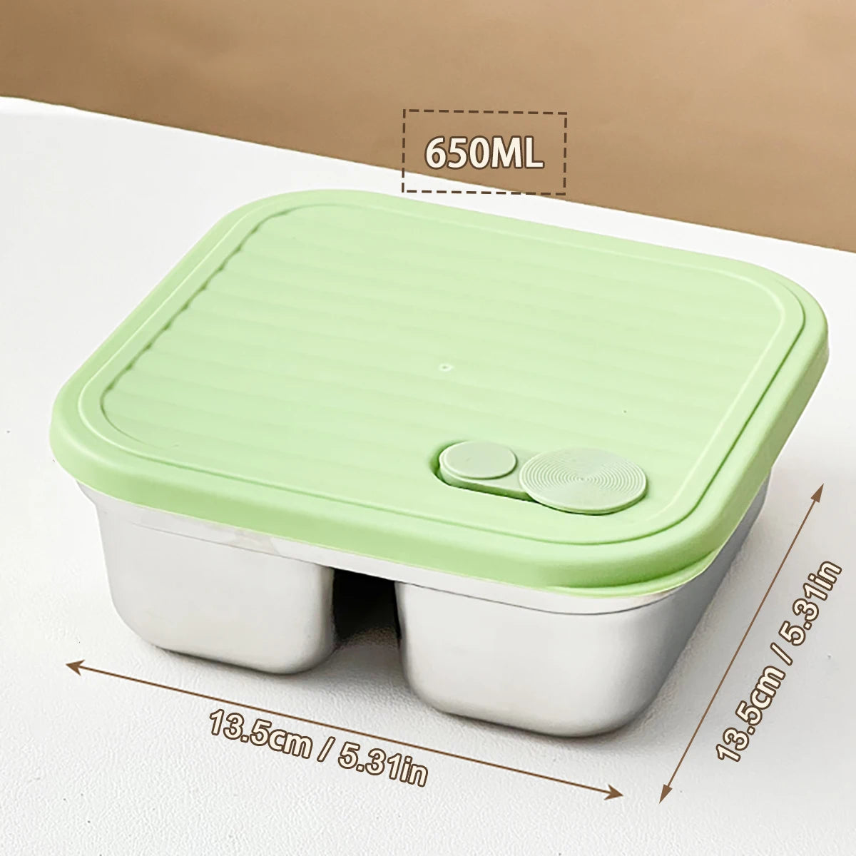 Stackable Leak-Proof Food Container for Meals, Fruits & Salads
