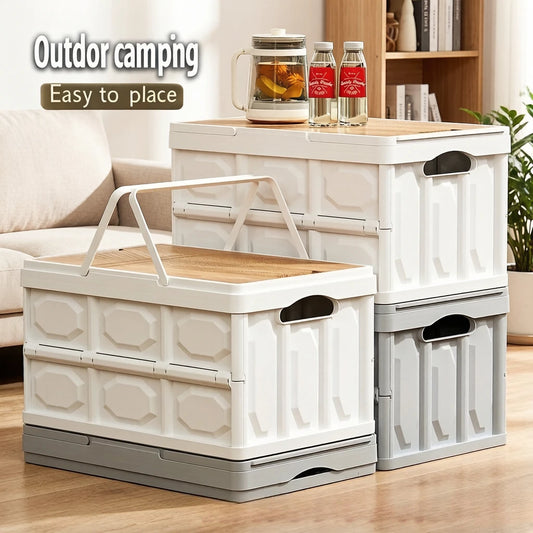 Foldable Outdoor Camping Storage Box with Lid