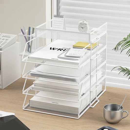 Office File Box Desktop A4 Document Organizer