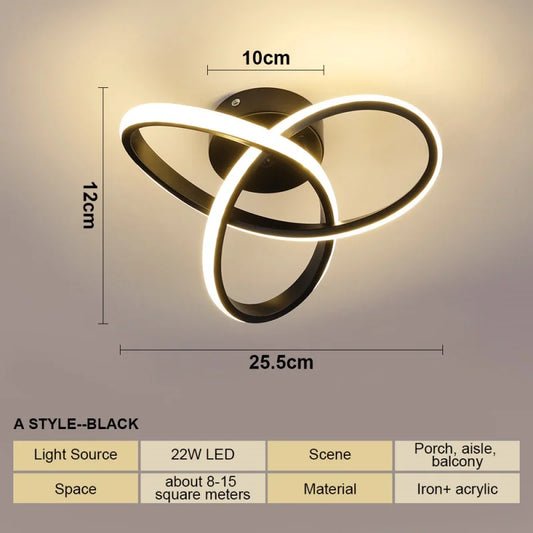 Surface Mount Light for Living Room & Hallway