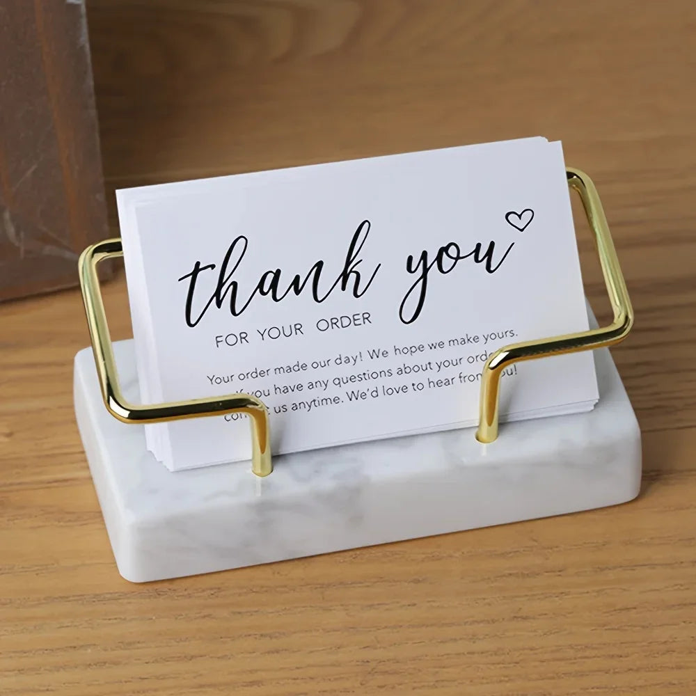 Elegant Marble Business Card Holder