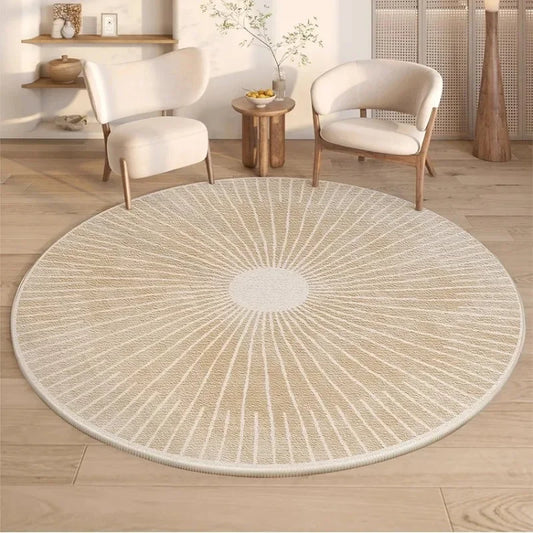 Modern Round Non-Slip Rug for Bedroom
