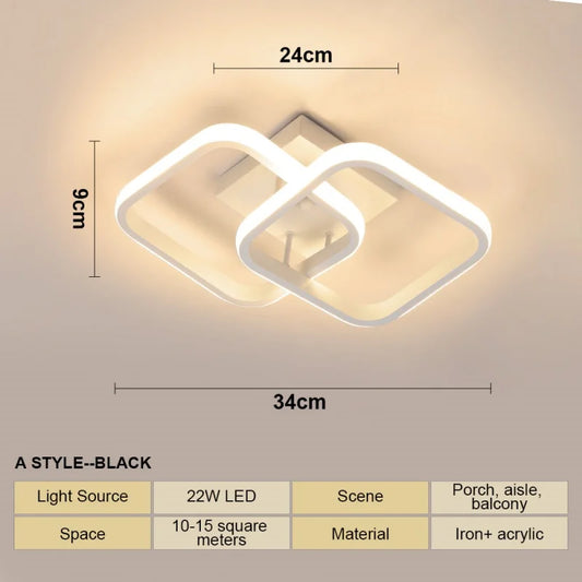 Surface Mount Light for Living Room & Hallway
