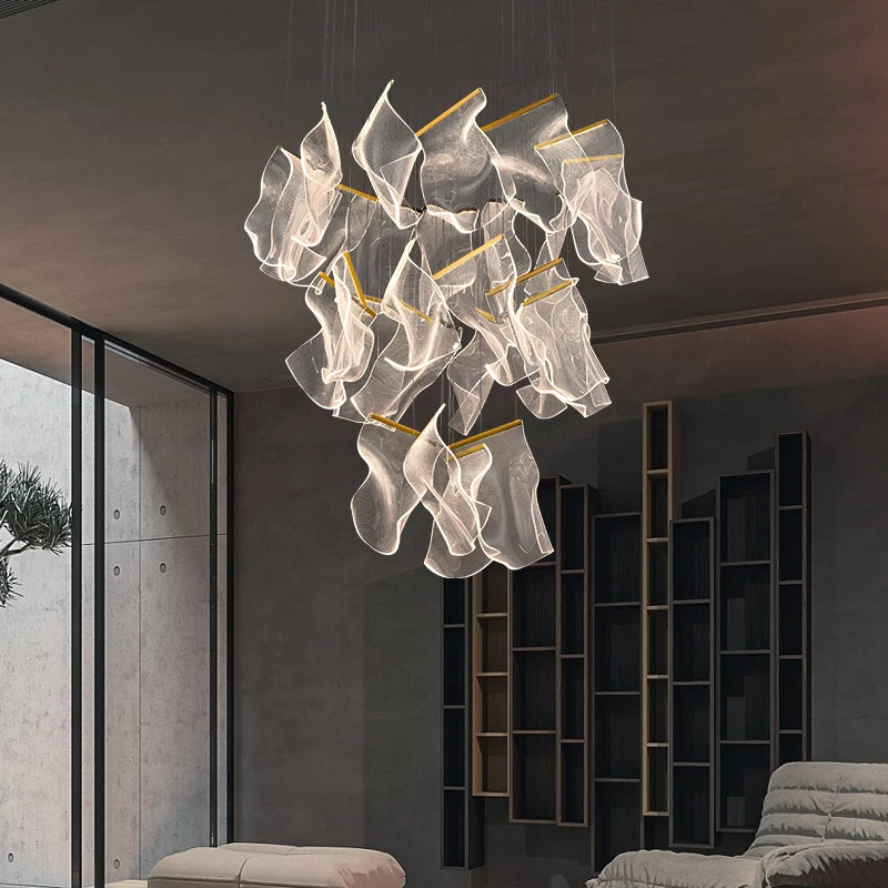 Modern LED Spiral Chandelier