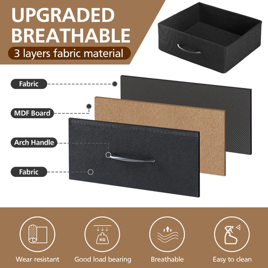 3-Drawer Nightstand with Charging Station