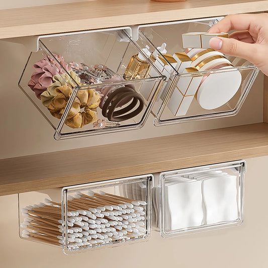 Transparent Pull-Out Drawer Storage Box