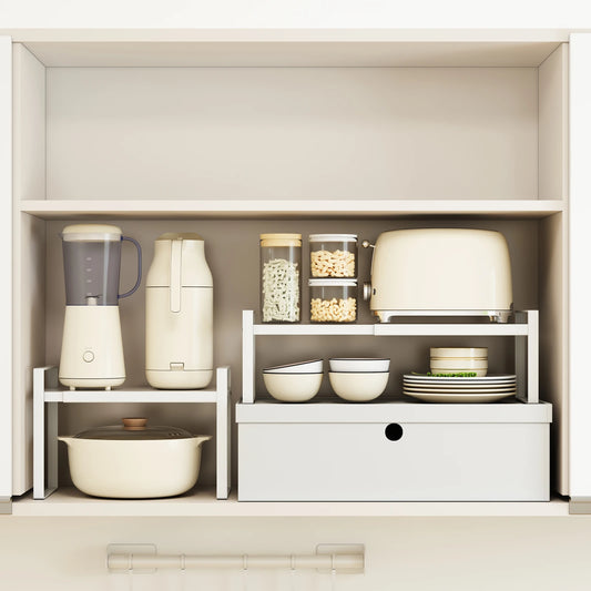 Adjustable Under Sink & Cabinet Storage Rack