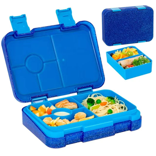 Kids Bento Lunch Box – Microwave Safe Leak-Proof Food Container for School, Travel & Snacks