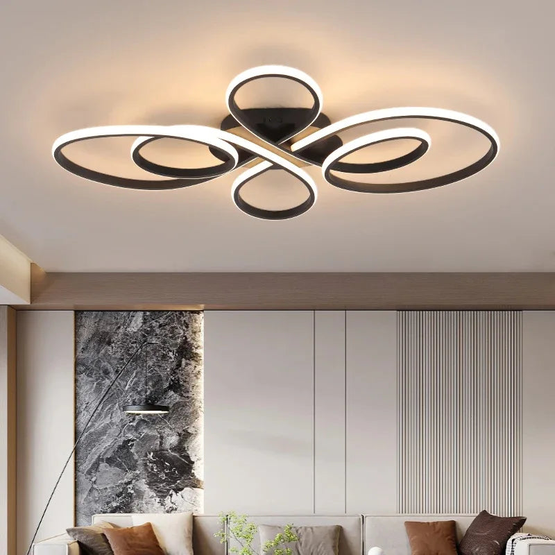 Remote Dimmable Chandelier for Living Room & Bedroom