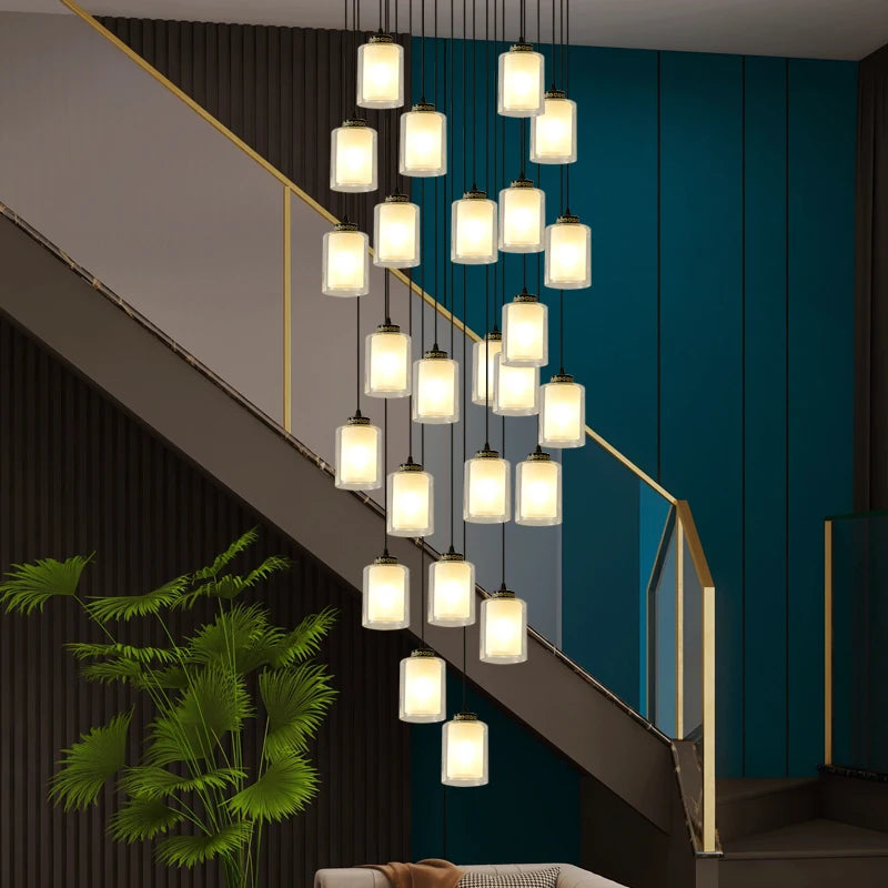 Luxury Staircase & Dining Room Ceiling Light