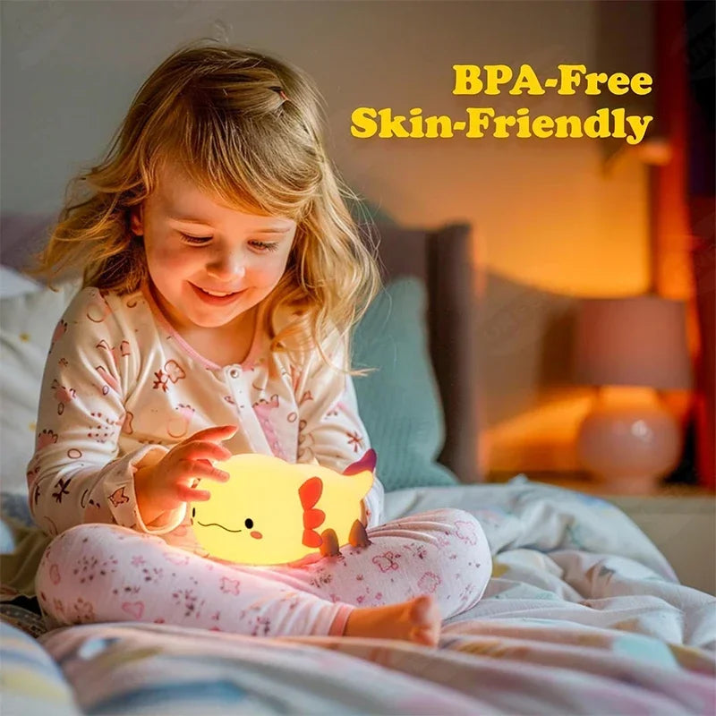 Axolotl Silicone Night Light Lamp