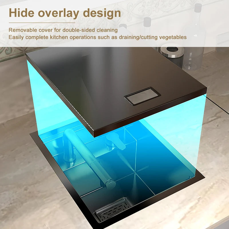 Stainless Steel Kitchen Sink with Faucet