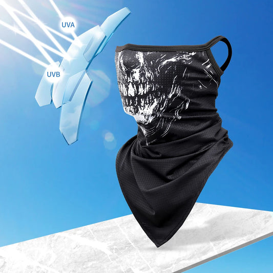Skull Print Neck Gaiter Mask