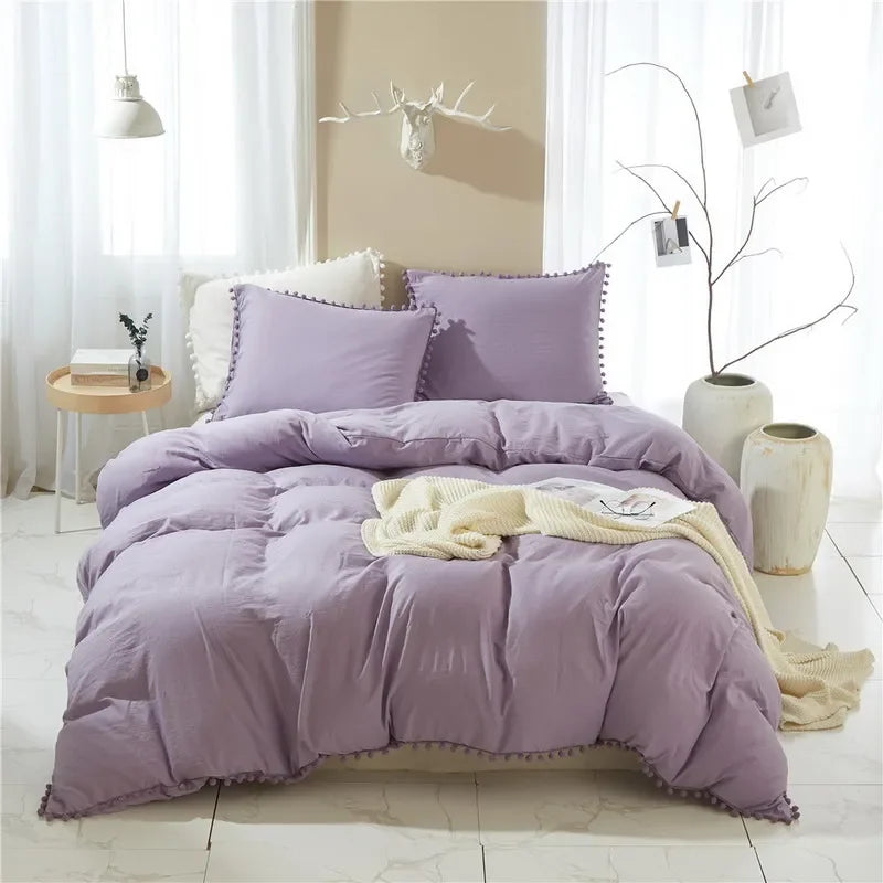 Soft Washed Duvet Cover Set