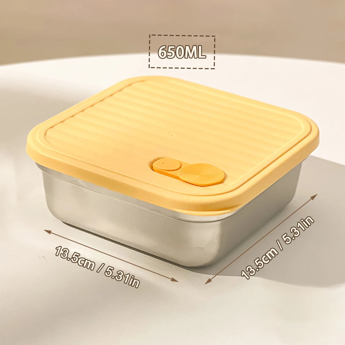 Stackable Leak-Proof Food Container for Meals, Fruits & Salads