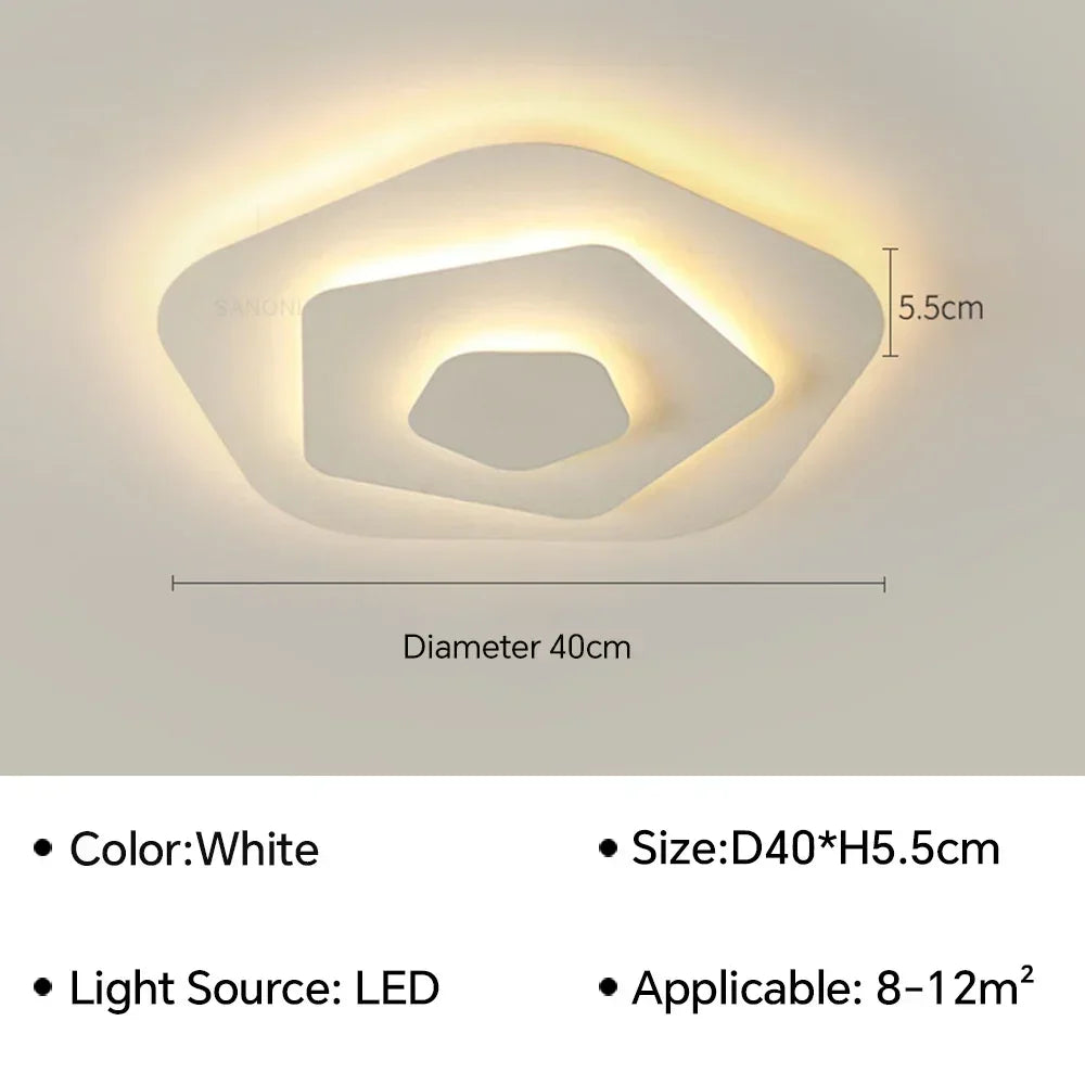 Modern LED Flush Mount Ceiling Chandelier