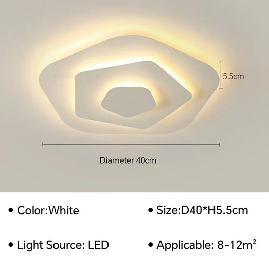 Modern LED Flush Mount Ceiling Chandelier