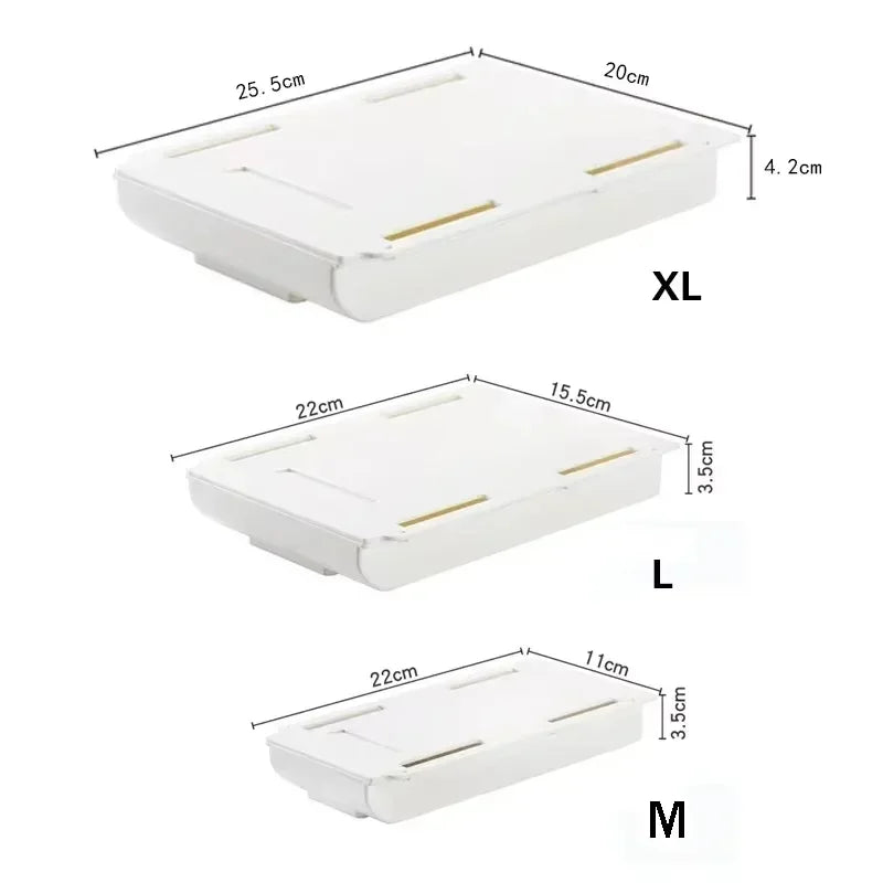 Hidden Under Desk Drawer Organizer
