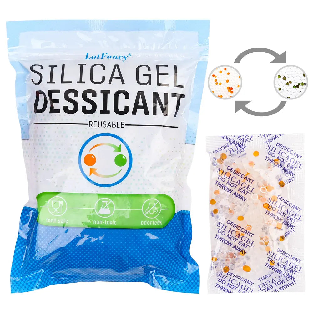 Silica Gel Moisture Absorber Bags 40 Pack 10g