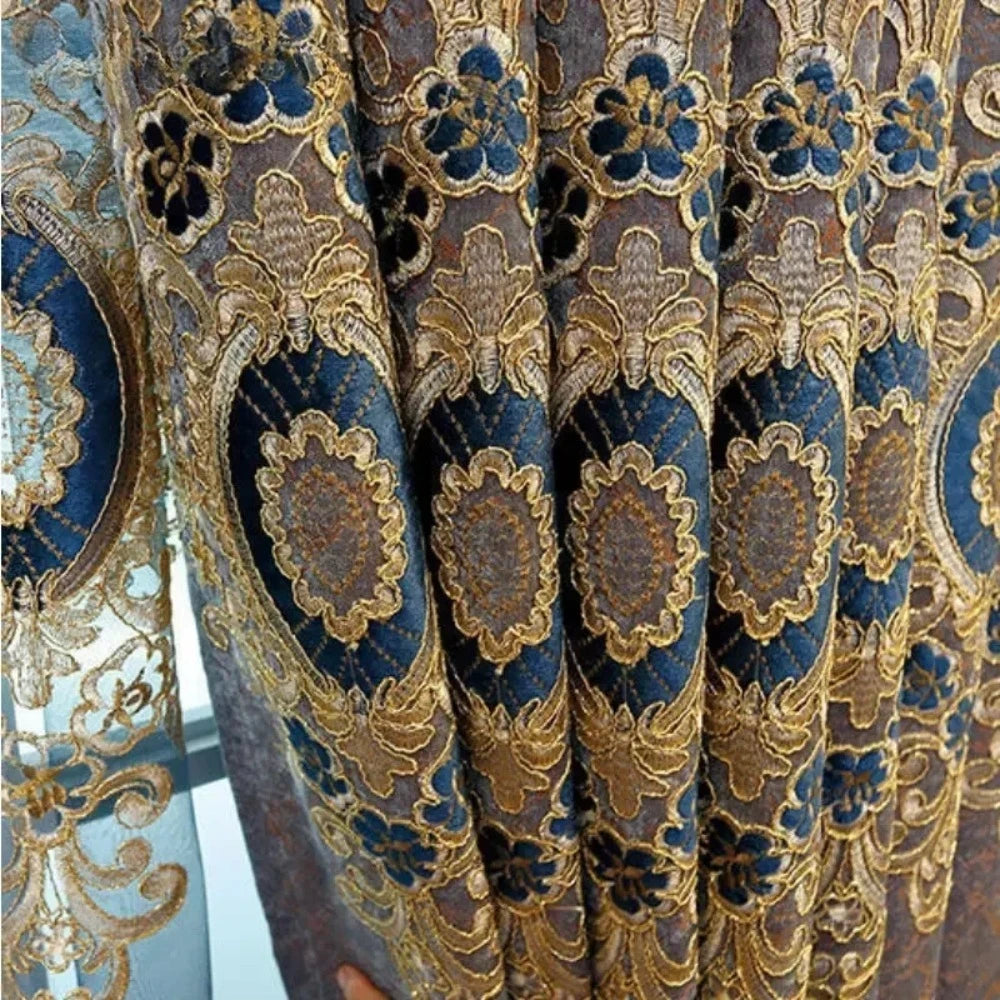 Luxury Embroidered Window Curtains