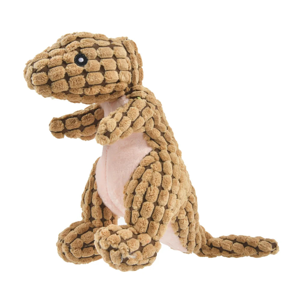 Plush Dinosaur Dog Toy – Interactive Chew Toy