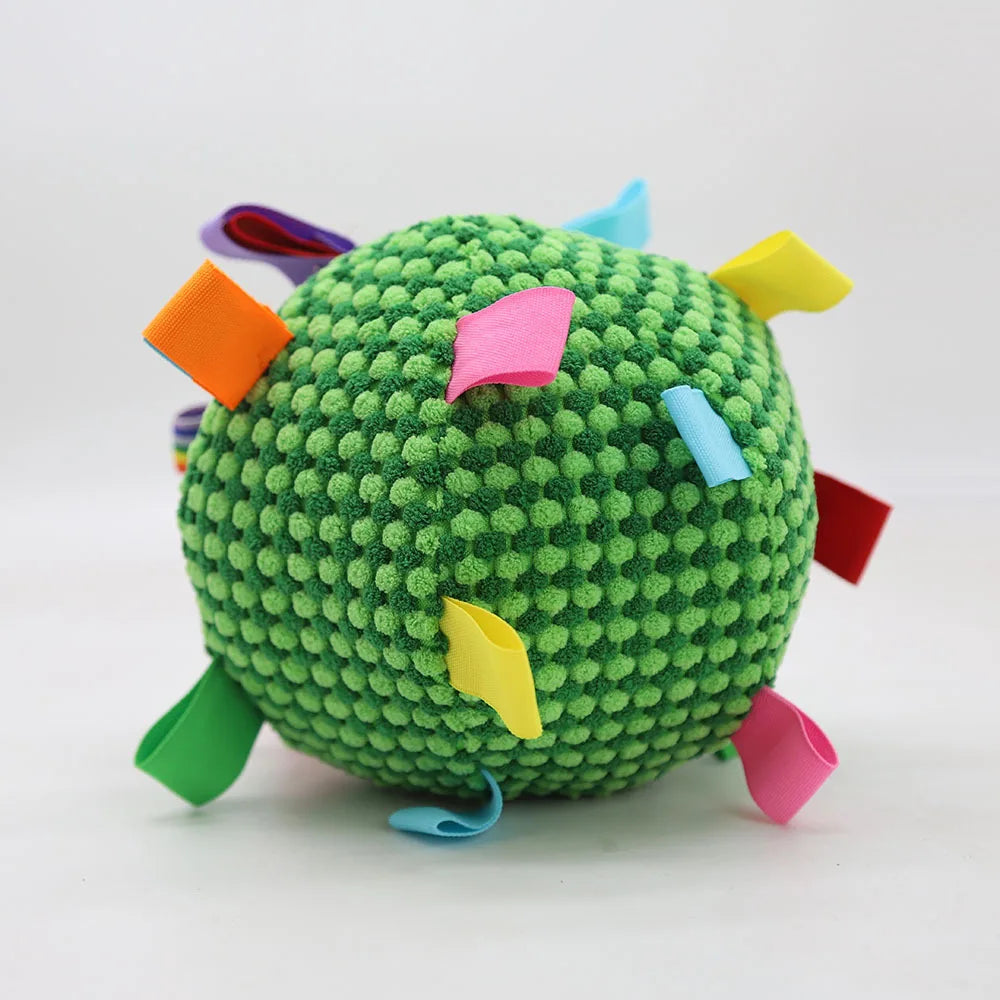 Interactive Plush Ball Dog Toy