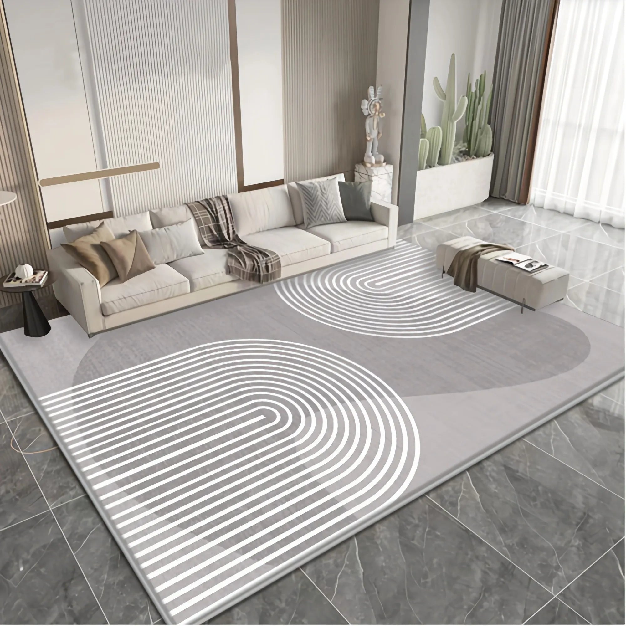 Non-Slip Area Rug for Living Room