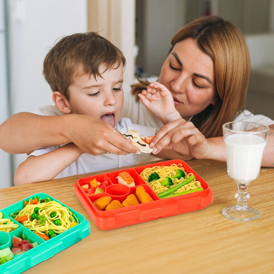 Kids Bento Lunch Box – Microwave Safe Leak-Proof Food Container for School, Travel & Snacks