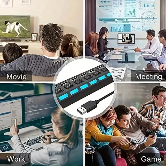 4/7-Port USB 2.0 Hub