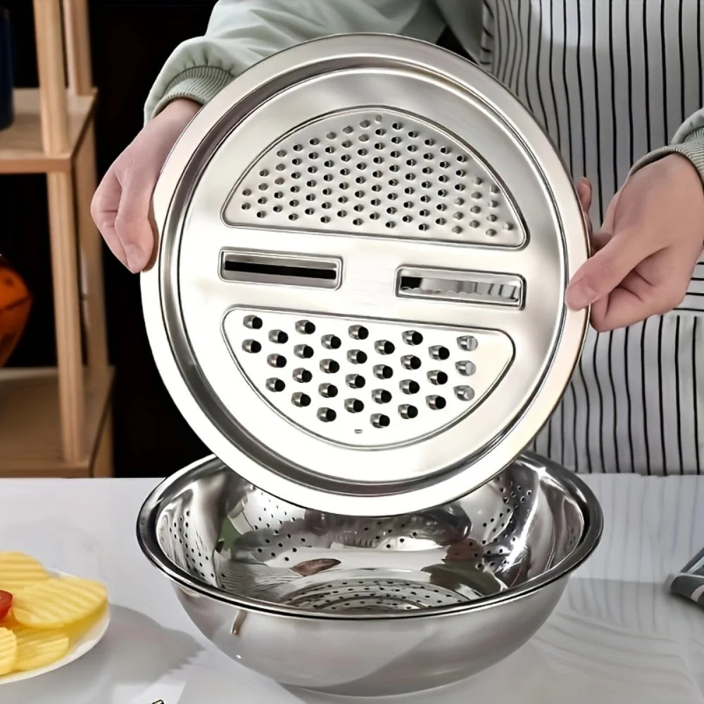 Stainless Steel Mandoline Slicer & Grater Set