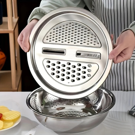Stainless Steel Mandoline Slicer & Grater Set