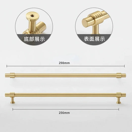 French Solid Brass Cabinet Handles