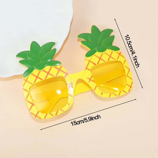 Tropical Luau Party Glasses Photo Props Set