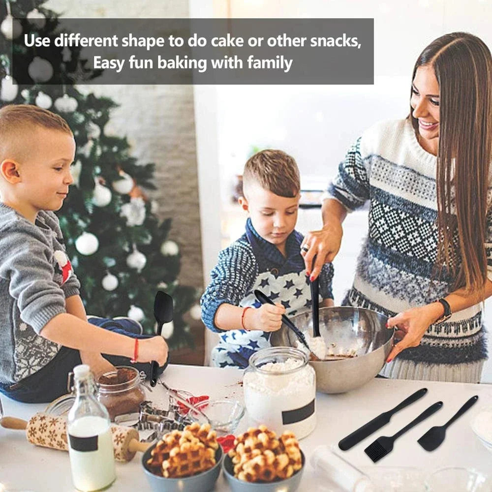 6-Piece Food Grade Silicone Spatula Set