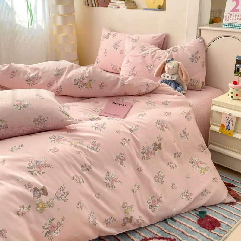 100% Cotton Cartoon Duvet Cover Set