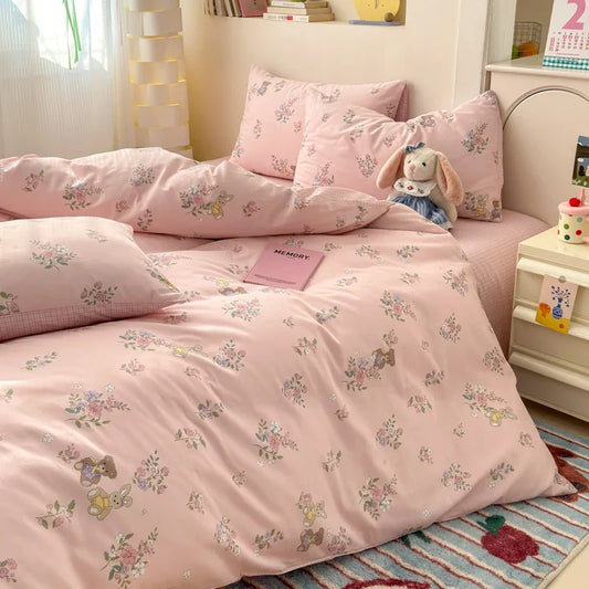100% Cotton Cartoon Duvet Cover Set