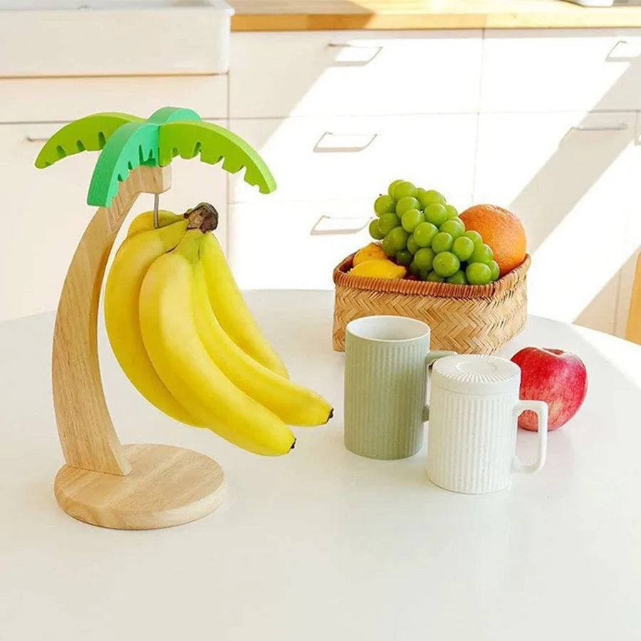 Wooden Banana Hanger Stand