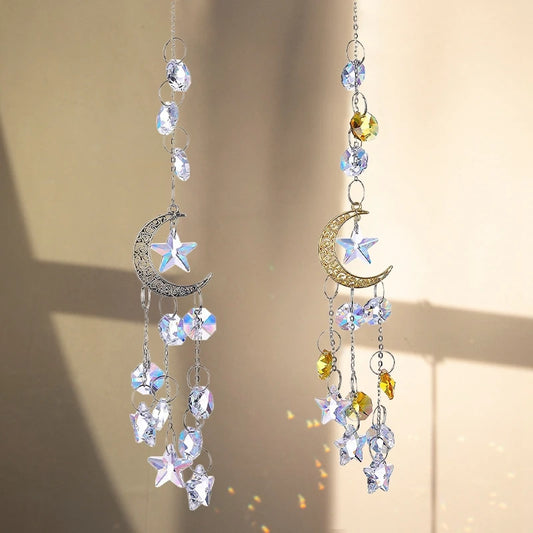 Crystal Suncatcher Wind Chime Hanging Pendant