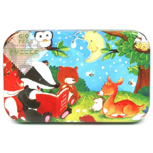 60-Piece Wooden Jigsaw Puzzle Set