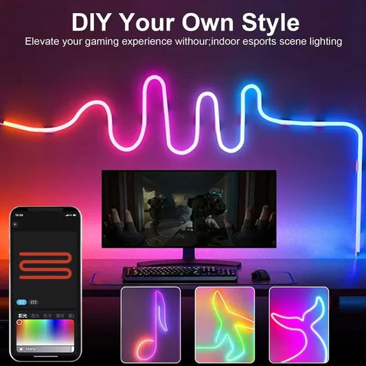 USB RGBIC Neon LED Strip Lights