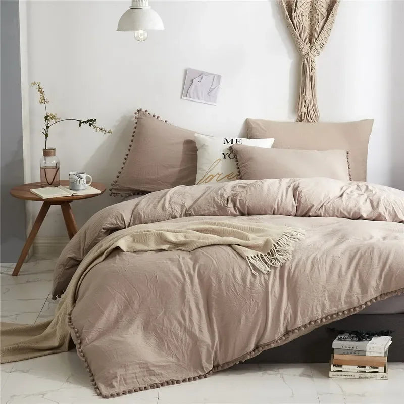 Soft Washed Duvet Cover Set