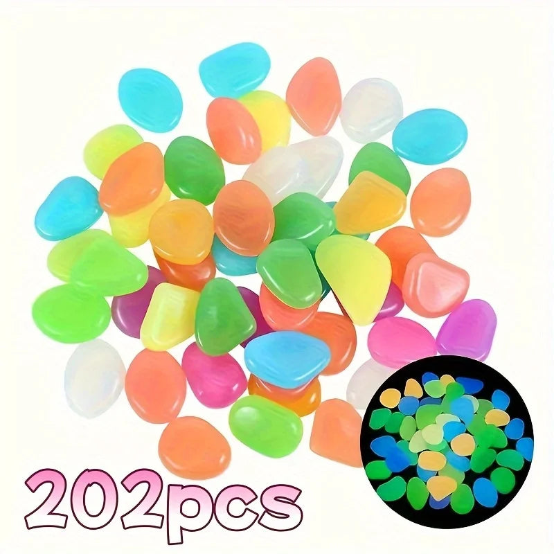 100PCS Glow in the Dark Pebbles