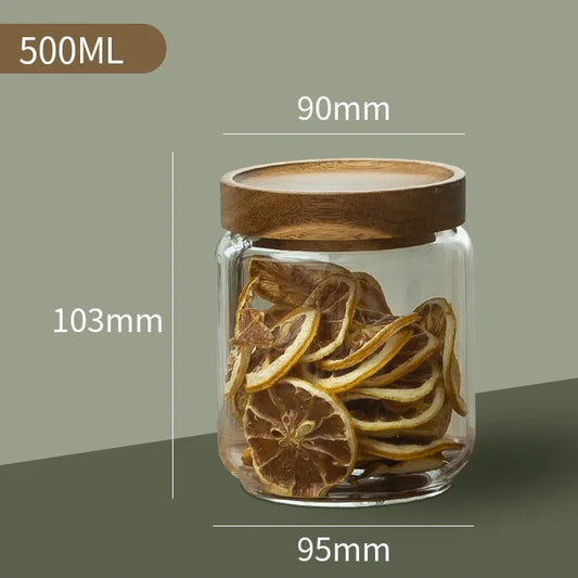 Glass Airtight Storage Bottle Jar